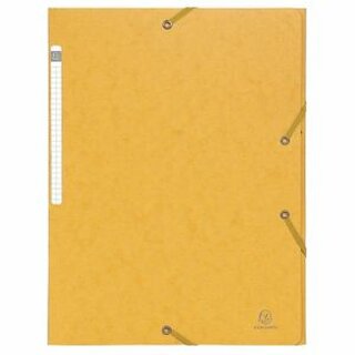 Eckspanner Exacompta 55859E, A4, aus Karton, Fassungsvermögen: 250 Blatt, gelb