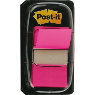 Haftmarker Post-it Index I680-21, 25,4 x 43,2 mm, 50 Haftstreifen, pink