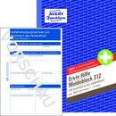 Meldebuch Erste-Hilfe Avery Zweckform 312, A5, 50 Blatt