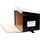 CSK Kontorbedarf Notariatskasten  halbe Ordnerhöhe  schwarz 235 x 155 x 335 mm