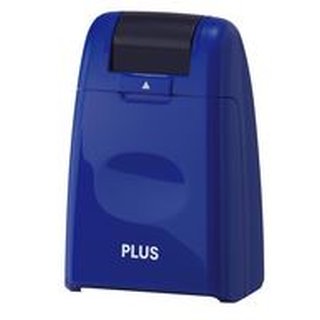 PLUS JAPAN Datenschutz-Rollstempel Standard, blau