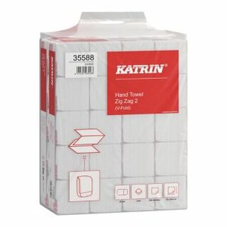 Falthandtuch Katrin 35588 Hand Towel Zig Zag 2, 2lagig, 20 x 200 Blatt