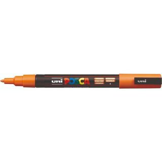 uni-ball Permanentmarker POSCA PC-3M 186511, Rundspitze, 0,9 - 1,3 mm, orange