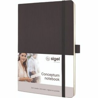 Notizbuch Sigel CO309, Conceptum, Softcover, punktkariert, A5, schwarz, 97 Blatt