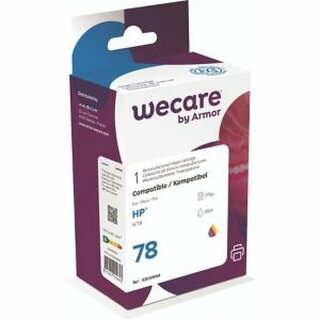 WECARE Tintenpatrone komp. mit HP 78/C6578D, Inhalt: 45ml, 3-farbig
