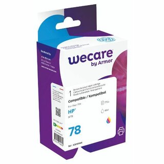 WECARE Tintenpatrone komp. mit HP 78/C6578D, Inhalt: 45ml, 3-farbig