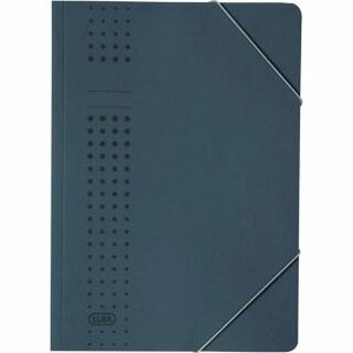 Eckspanner chic, Karton (RC), 450 g/m², A4, für: 150 Blatt, dunkelblau