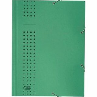 Eckspanner Elba 33470, A4, aus Karton, Fassungsvermögen: 150 Blatt, grün