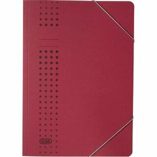 Eckspanner chic, Karton (RC), 450 g/m², A4, für: 150 Blatt, rot