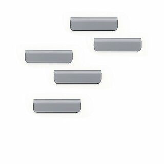 Magnetclip Durable 470523, 60mm, selbstklebend, silber, 5 Stck
