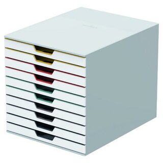 Durable Schubladenbox 763027 Varicolor, 10 Schubladen,...