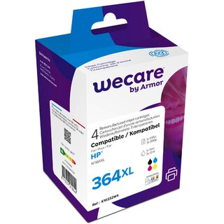 Tintenpatronen WECARE K10232W4, kompatibel zu HP 364XL/J3M83AE, sortiert