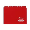 Durable Register A6, A-Z 25-tlg. rot Kunstst.