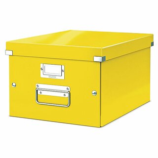 Archivbox Leitz 6044 WOW, Click n Store, Gre: M, Mae:  370x281x200mm, gelb