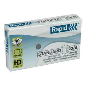 Heftklammern Rapid 20599800, 23/8, verzinkt, 1000 Stück