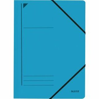 Eckspanner Leitz 3980, A4, aus Karton, Fassungsvermögen: 250 Blatt, blau