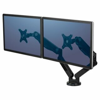 Monitor Arm Fellowes 8042501 Platinum Series, Dual Arm, schwarz