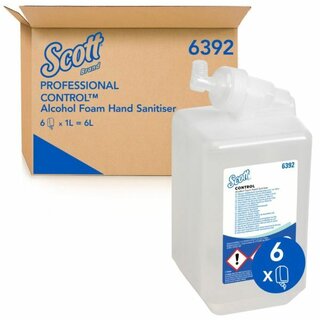 Handdesinfektionsmittel Scott 6392, Schaum, auf Alkoholbasis, Refill, 1 Liter