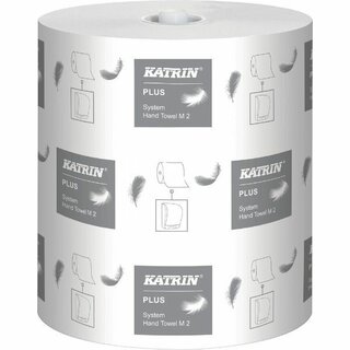 Handtuch Rolle Katrin 57795, 2lagig, 130m, weiß, 6 Stück