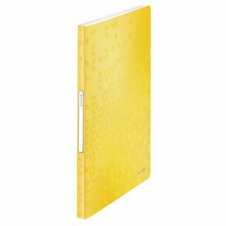 Sichtbuch Leitz 4632 WOW, A4, mit 40 Hllen, gelb metallic