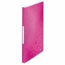 Sichtbuch Leitz 4632 WOW, A4, mit 40 Hüllen, pink metallic