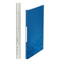 Sichtbuch Leitz 4632 WOW, A4, mit 40 Hllen, blau metallic