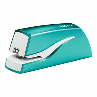 Leitz Heftgerät elektr/Batt.WOW 10Bl eisblau 52x164x76