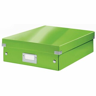 Archivbox Leitz 6058 WOW, Click n Store, Gr: M, Mae: 280x100x370mm, grn