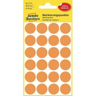 Markierungspunkte Avery Zweckform 3173, D 18mm,...