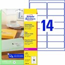 Adress-Etiketten Avery Zweckform L7563, 99,1x38,1mm...