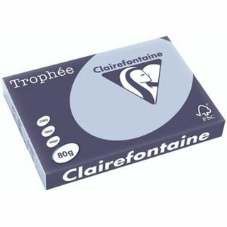 Clairefontaine Kopierpapier Trophee Pastell sky Blattue A3 80g 500 Blatt