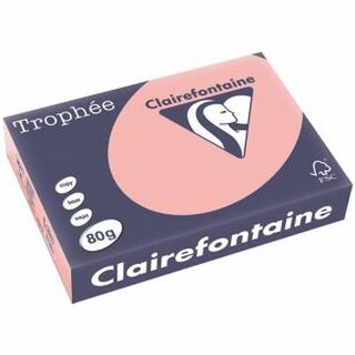 Clairefontaine Kopierpapier Trophee Pastell A4 80g heckenrose 500 Blatt