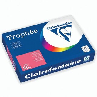 Clairefontaine Kopierpapier Trophee Pastell A4 80g heckenrose 500 Blatt