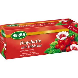 Frchtetee Hagebutte mit Hibiskus, Beutel, 25 x 2 g