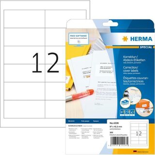 Herma 4678Etik. 99,1X38,1mm wei 1400 Stck