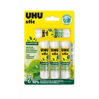 Uhu UHU stic ReNature o.Lsungsm. 4x 8,2g Blister