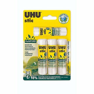 Uhu UHU stic ReNature o.Lsungsm. 4x 8,2g Blister