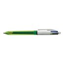 4-Farbkugelschreiber BIC 933948, 4 Colour Fluo,...