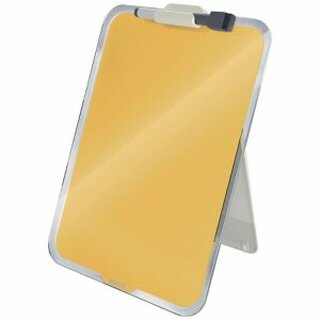 Leitz Desktop Notizboard Cosy, Mae: 21,6x29,7cm (B x H), Glas, gelb