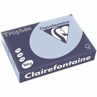Clairefontaine Kopierpapier Trophee Pastell sky Blattue A4 160g 250 Blatt