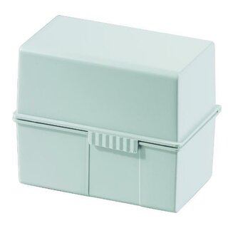 Karteibox HAN 977, A7 quer, für max. 300 Karten, lichtgrau