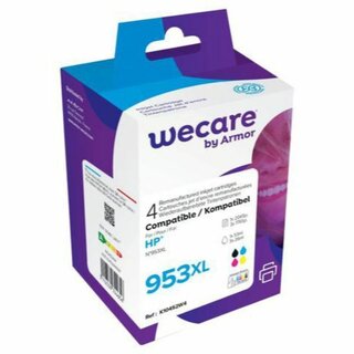 Tintenpatrone wecare  komp. mit HP 953XL/3HZ52AE, Inhalt: 53ml, 4 Farben