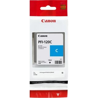 Tinte für CANON PFI-120c Tintenpatrone cyan 130ml