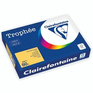 Kopierpapier Trophee 1780, A4, 80g, gelb, 500 Blatt