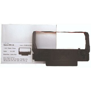 Kores Farbband Epson kompatibel sw/rot für ERC 30 34,38