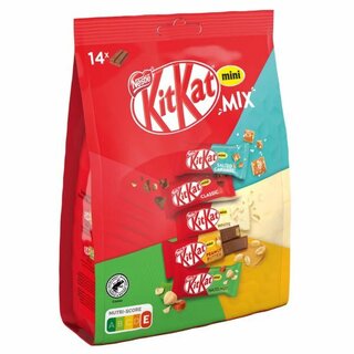 KitKat® Schokoriegel Mini Mix, Beutel mit 14 Stück,...