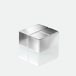 Magnet SuperDym C10, Würfel, 20 x 20 mm, 10 mm, alu