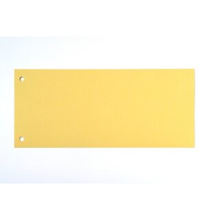 Trennstreifen, Kurze Ausfhrung, 190g/m, 22x10,5cm, gelb