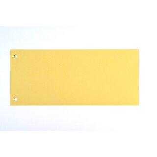 Trennstreifen, Kurze Ausführung, 190g/m², 22x10,5cm, gelb