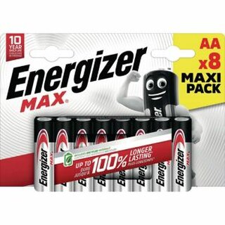 Energizer Batterie Alkaline Max AA 8 St